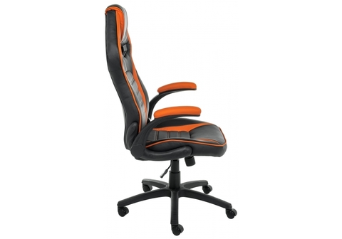 Офисное кресло для персонала и руководителя Компьютерное Monza 1 оранжевое / черное 69*69*120 Черный / оранжевый