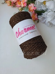Truffle with rose gold 2 mm polyester cord with lurex