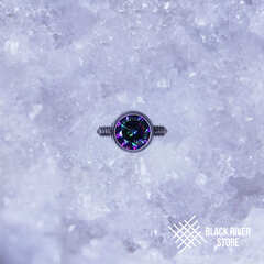 Connector Round IG Mystic Topaz