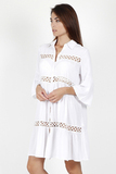 Белое платье-рубашка Admas