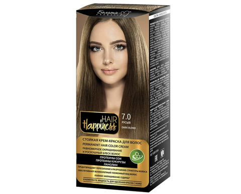 Hair Happiness Крем-краска для волос аммиачная №7 русый Белита-М