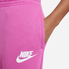 Брюки для девочки Nike Sportswear Club French Terry High Waist Pant - active fuchsia/white