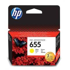 Картридж CZ112AE (№655) для HP Deskjet Ink Advantage 3525, 4615, 4625, 5525, 6525 (желтый, 600 стр.)
