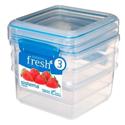 Набор контейнеров Fresh (3 шт.) 1,2 л, артикул 921630, производитель - Sistema