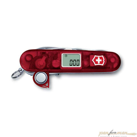 Нож Victorinox Traveller 91 мм 27 функций прозрачный красный (1.3705.AVT)