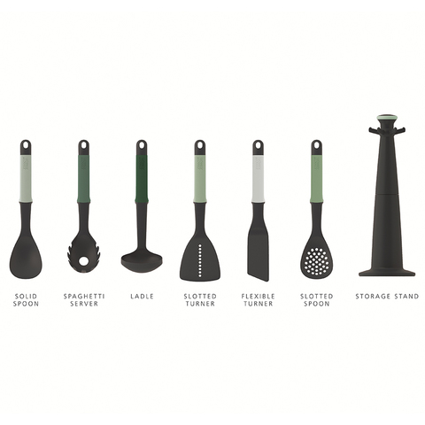 Набор кухонных инструментов Elevate Carousel, зеленый, 6 пред.