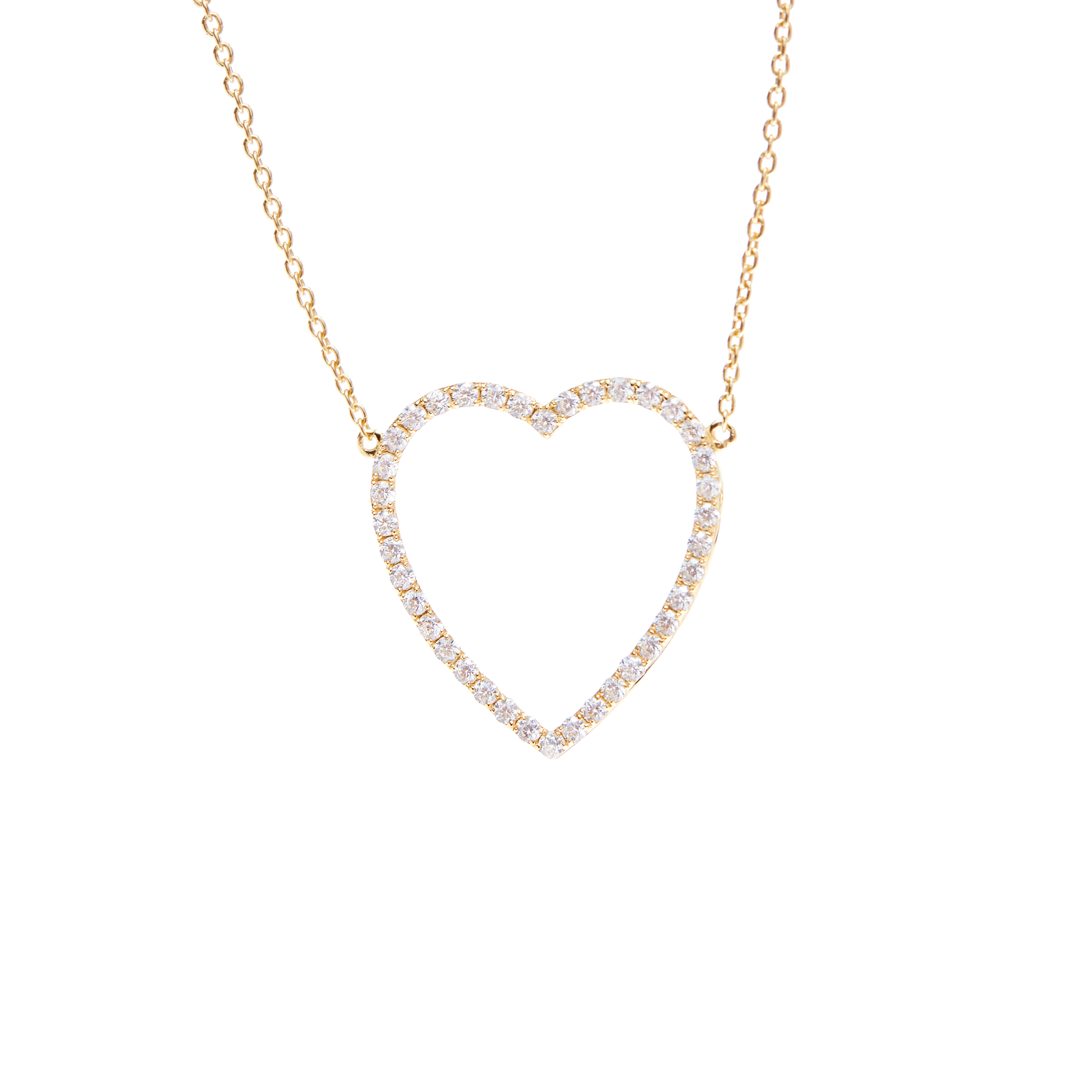 VIVA LA VIKA Колье Gold Heart Necklace – Crystal колье viva la vika gold heart necklaces crystal 1 шт
