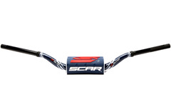 Руль Scar O2 28.6 (1 1/8) Mcgrath-Short Style YZ-YZF-WRF черный C подушкой