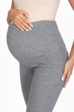 Утепленные брюки для беременных 15308 серый меланж