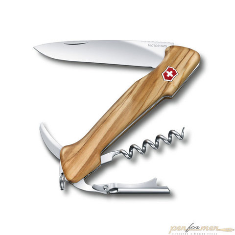 Нож Victorinox Wine Master 130 мм 6 функций из оливкового дерева (0.9701.64)