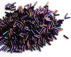 Стеклярус 6мм Миюки, 0454 Metallic Purple Iris