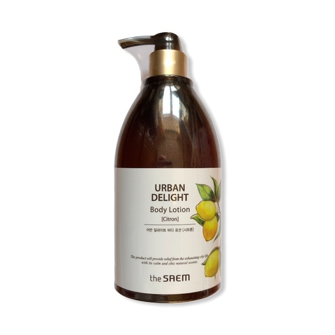 the SAEM URBAN DELIGHT Body Lotion Citron 400ml