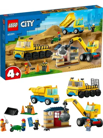 Конструктор City 60391 Строительные грузовики и кран