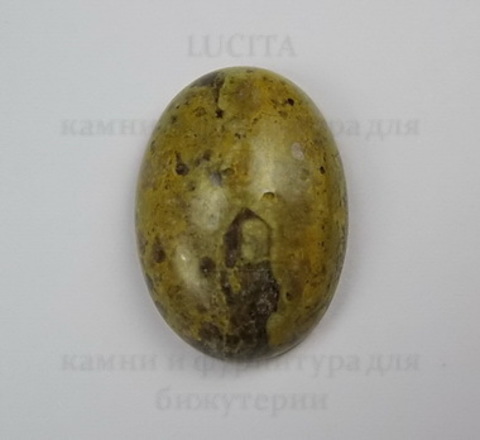 Кабошон овальный Яшма Шкура леопарда, 25х18 мм №6