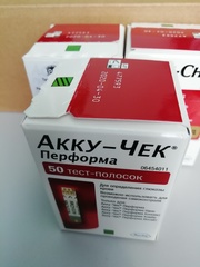Тест-полоски Акку-Чек Перформа №50 и №100 Roche Diabetes Care GmbH, Германия