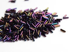 Стеклярус 6мм Миюки, 0454 Metallic Purple Iris