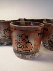 Набор стопок 3 шт 50 мл Россия с бронзовым металиком