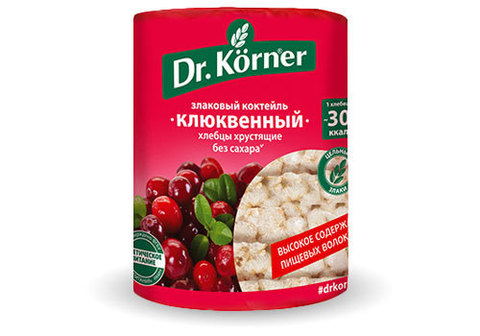 Хлебцы Злаковый клюквенный Dr.Korner, 100г