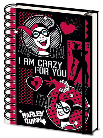 Записная книжка Harley Quinn (I Am Crazy For You) A5 Wiro SR73045