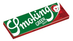 Бумага для самокруток SMOKING REGULAR GREEN*60*50