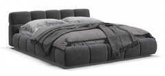 Босс Дрим Кровать+ПМ 160 Велюр Монолит серый