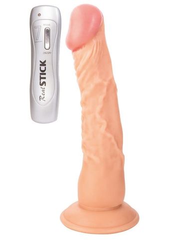 Реалистичный вибратор без мошонки - 22,5 см. - ToyFa RealStick Nude 581013