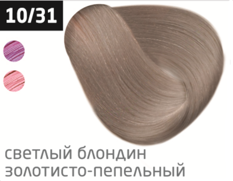 OLLIN silk touch 10/31 светлый блондин золотисто-пепельный 60мл безаммиачный стойкий краситель для волос