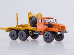 Ural-43204-10 timber carrier with trailer orange-yellow 1:43 Start Scale Models (SSM)