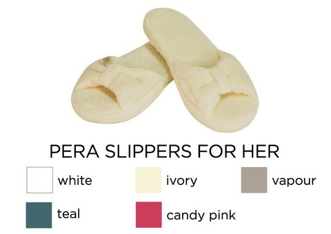 Домашние тапочки женские Hamam Pera слоновая кость