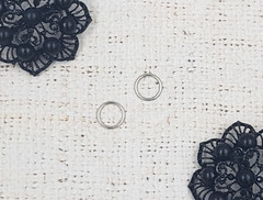 Кольцо для бюстгальтера металл, р. 1,4х1х0,2, d 1 см