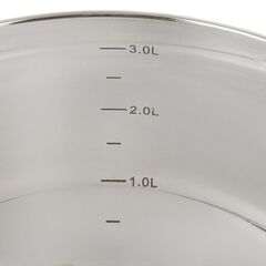 Кастрюля нерж, 3.9 л, с крыш, Daniks, Классика, SD-20, индукц