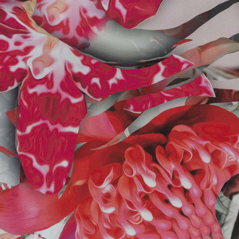 Постельное белье 2 спальное евро макси Roberto Cavalli Undersea pink 002