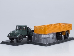 MAZ-200V and semitrailer MAZ-5215 orange Start Scale Models (SSM) 1:43