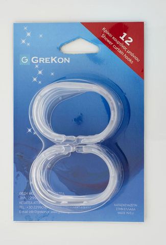 Набор из 12 крючков для шторки Grekon 37CL