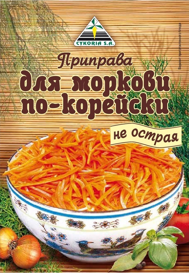 Приправа для моркови по-корейски не острая, 50п х 30г