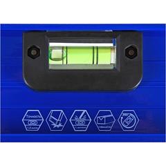 Уровень строительный КОБАЛЬТ 800 мм, профиль 25 x 60 мм, 3 глазка, 2 ручки, V-образный паз, точность 1 мм/м, литой (243-158)