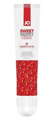 Стимулирующий клиторальный гель со вкусом клубники JO Sweet Berry Heat - 10 мл. - 