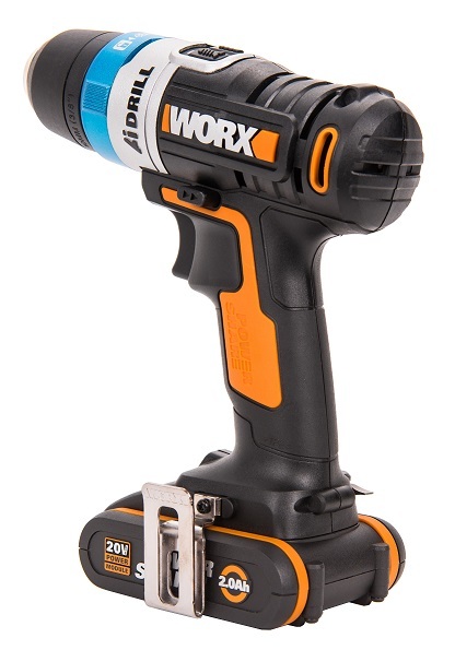 Дрель-шуруповерт аккумуляторная WORX AiDrill WX178.1, 20В, 2Ач x2, кейс