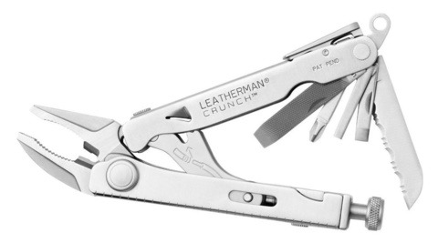 Мультитул Leatherman Crunch 100 mm, 15 функций, серебристый (68010181N)