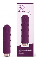 Фиолетовая вибропуля Love Sexy Silky Touch Vibrator - 9,4 см. - 