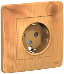 РОЗЕТКА С/У з/к шт. 16А 250В, ясень BLNRS001115
