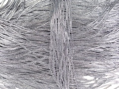 Канитель фигурная "бамбук" серебро глянец 1.5 мм