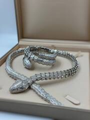 84057 - Колье крупная ЗМЕЯ -SERPENTI из стали в родаже , качество lux