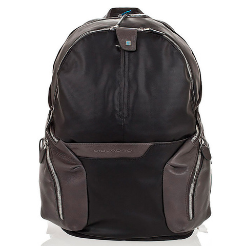Рюкзак унисекс Piquadro Coleos, чёрный, кожа искусственная/кожа натуральная (CA2943OS/N)