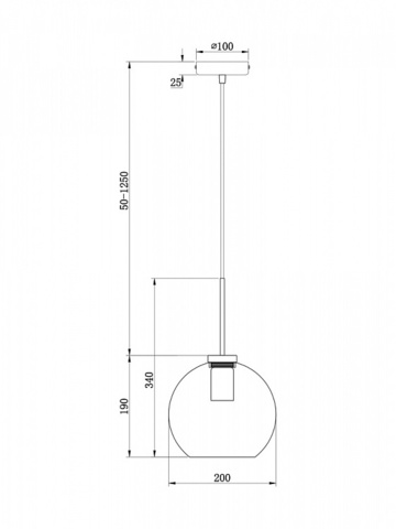 Подвесной светильник Freya Bravis FR8005PL-01BS