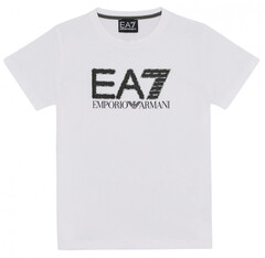 Детская футболка EA7 Boys Jersey T-Shirt - white