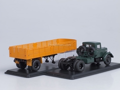 MAZ-200V and semitrailer MAZ-5215 orange Start Scale Models (SSM) 1:43