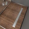 Timo К-т водоотводящий желоб SP10-800 из пластика, с порогами из нерж. стали + Декор. вставка PC10-800 Комплект: желоб SP10-800, с порогами + вставка PC10-800