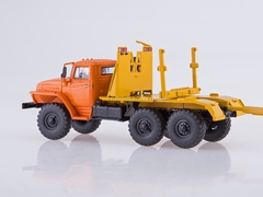 Ural-43204-10 timber carrier with trailer orange-yellow 1:43 Start Scale Models (SSM)