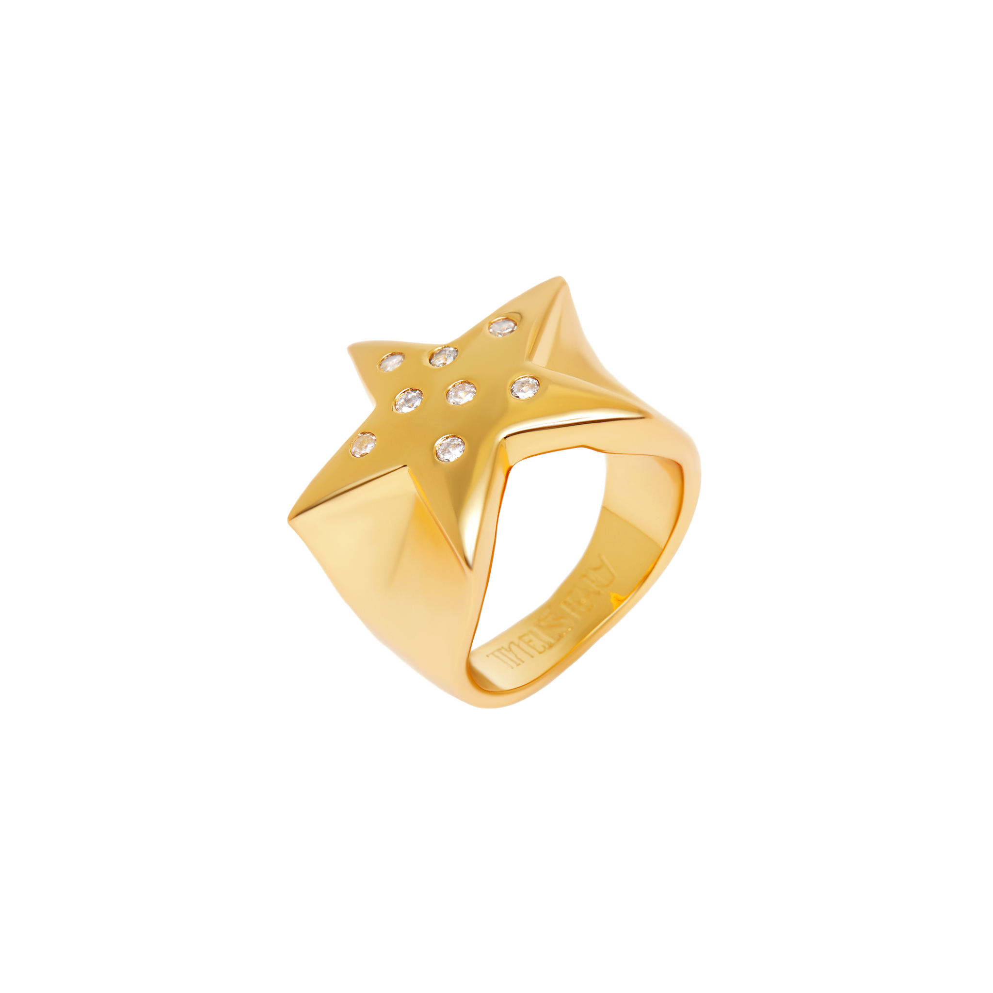 TIMELESS PEARLY Кольцо Constellation Gold Ring timeless pearly кольцо turquoise heart ring
